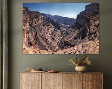 Jebel Shams Canyon Panoama by Jean Claude Castor