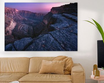 Jebel Shams Canyon Panorama im Oman von Jean Claude Castor