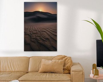 Wahiba Sands woestijn in Oman bij zonsopgang van Jean Claude Castor