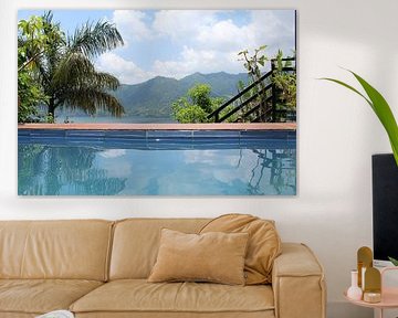 Blick auf den Pool in Nepal von Mariska Vermeulen