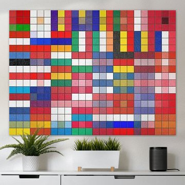 European flags as a tiled wall