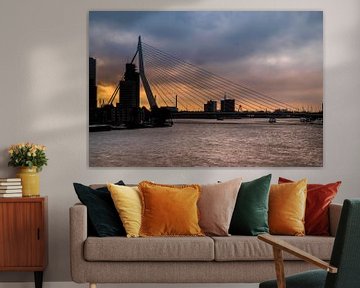 skyline Erasmusbrug, Rotterdam van Photography by Naomi.K