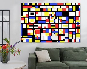 Piet Mondriaan stijl abstract en non-figuratief