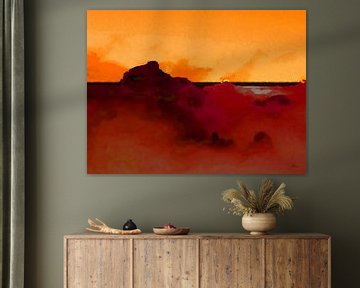 Red wild desert