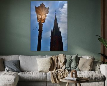 torenspits en lantaarn