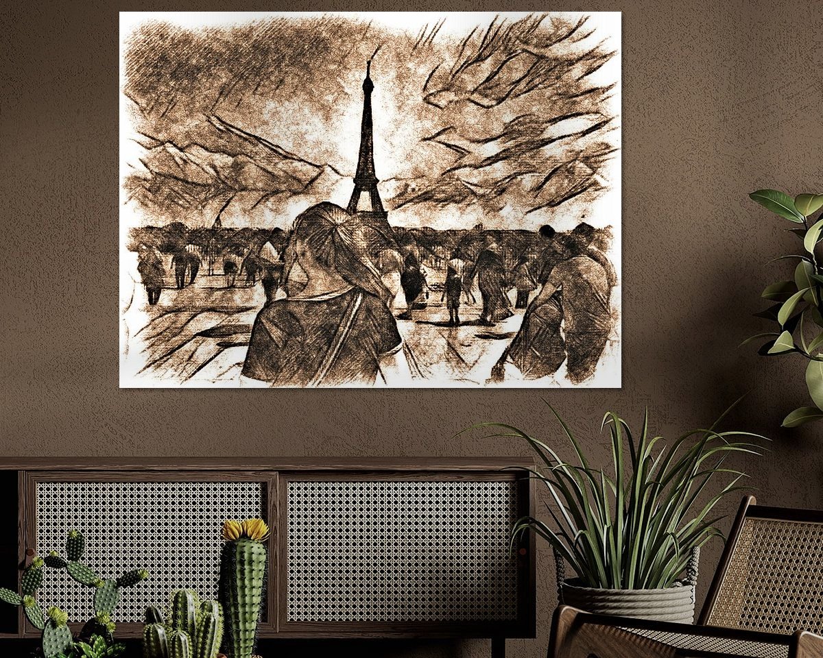Example of the artwork in a room