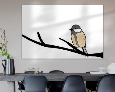 Example of the artwork in a room