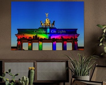 Brandenburg Gate Berlin in special lighting by Frank Herrmann