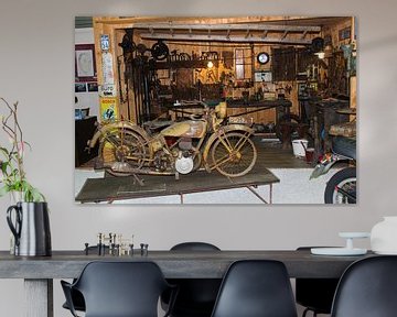 Een oude motorfiets werkplaats van Marvin Taschik
