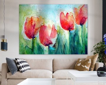 Tulips at the house by christine b-b müller