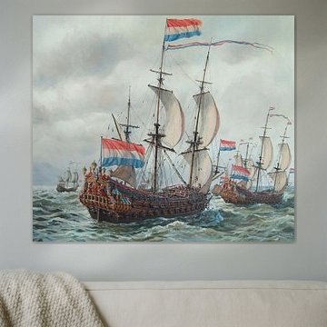 The 7 Provinces' by Michiel de Ruyter by Maritiem Schilder Arnold de Lange