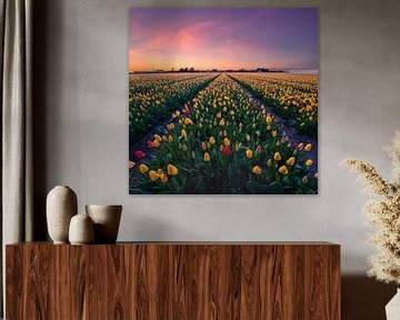 Kleurrijke tulpen... van Corné Ouwehand