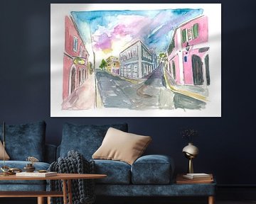 Charlotte Amalie St Thomas US Virgin Islands Romantische Koloniale Straßenszene