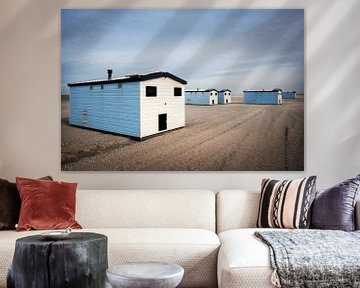 Strandhuisjes in Hoek van Holland van Peter de Kievith Fotografie