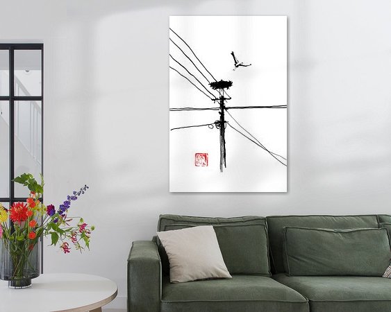 Example of the artwork in a room