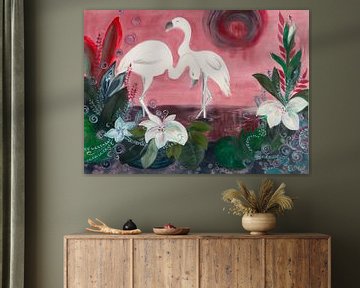 2 Flamingos von Carmen Eisele