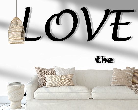 Example of the artwork in a room