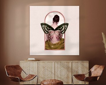 Butterfly of Life. Pink edition van Gisela- Art for You