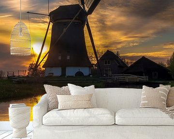 Pure Holland. A mill at sunset. by Gianni Argese