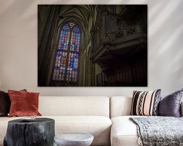 Apostle frame and organ in the Utrecht Dom Church by Gerrit Veldman