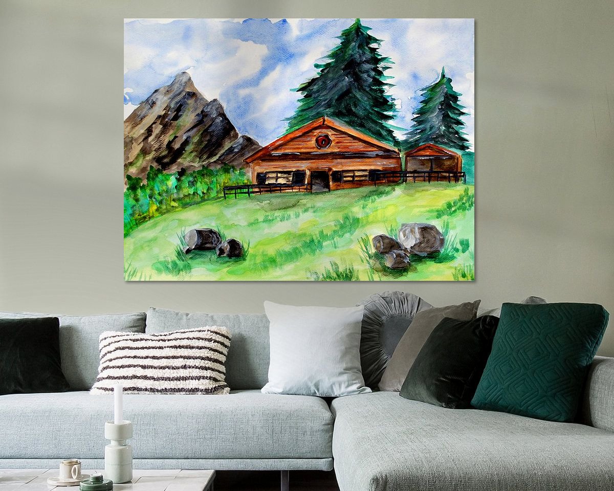 Example of the artwork in a room