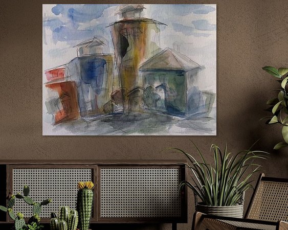 Example of the artwork in a room