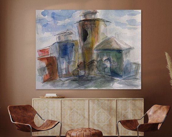 Example of the artwork in a room