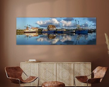 Panorama Harbour of Oudeschild by Johan Habing