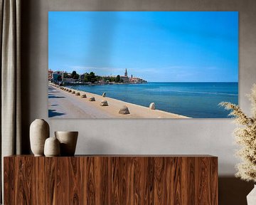 Vieille ville de la ville portuaire historique et romantique de Porec sur la côte de la mer Adriatiq