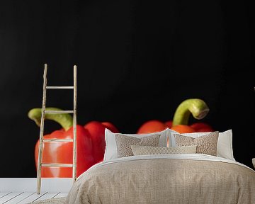 Paprika, spanische Paprika und rote Habaneros