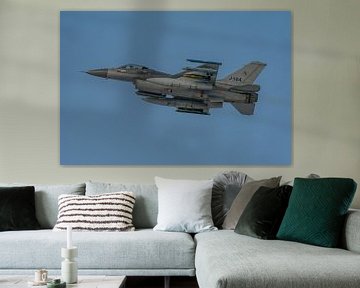 Üben! Niederländische F-16 (J-144) ist soeben vom Luftwaffenstützpunkt Leeuwarden gestartet und flie von Jaap van den Berg