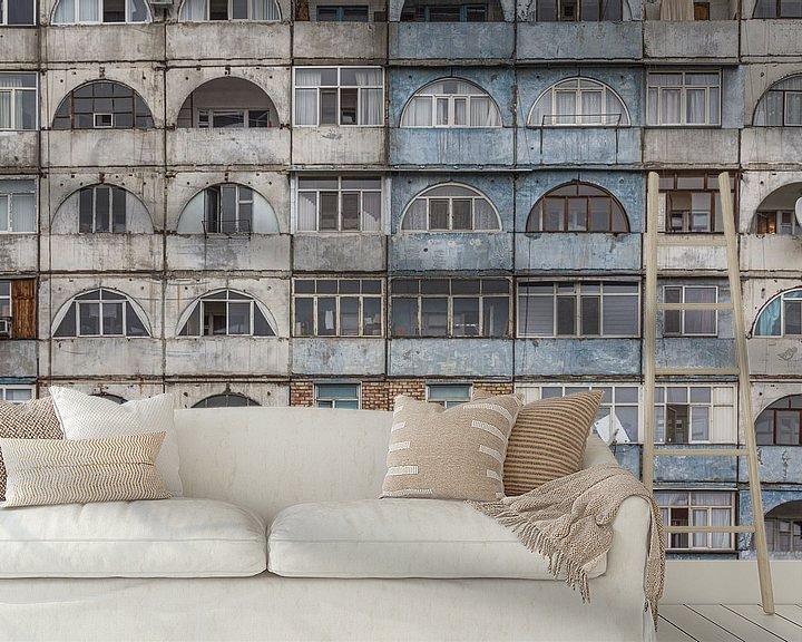 Sfeerimpressie behang: Appartementencomplex in Bisjkek | Kirgistan van Photolovers reisfotografie