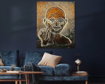 Gandhi in picasso style