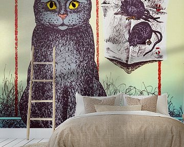 Cat with mice explanation by Helmut Böhm