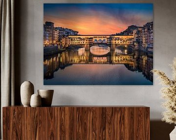 Ponte Vecchio in Florence van Michael Abid