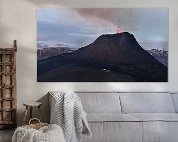 Vulkaanuitbarsting in Geldingadalir van Timon Schneider