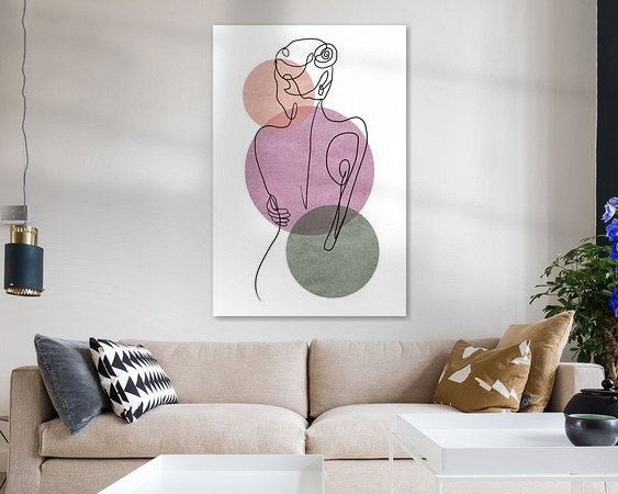 Example of the artwork in a room