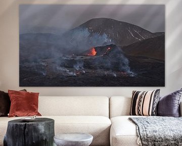 Vulkaanuitbarsting op Reykjanes van Timon Schneider