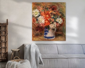 Bouquet, Pierre-Auguste Renoir (1919) van Atelier Liesjes