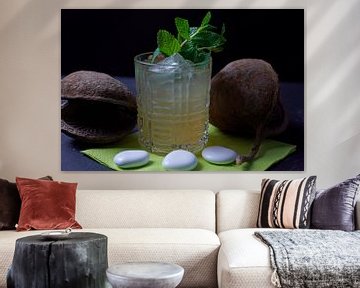 Rum ontmoet amandel-limoen-sinaasappel. Heerlijke en fruitige cocktails geserveerd in een glas