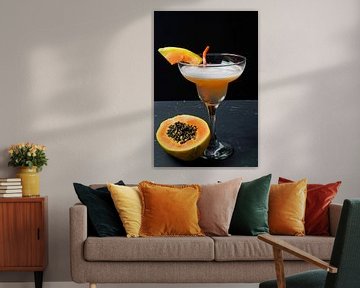 Papaja ontmoet eiwit en gin. Heerlijke en fruitige cocktails geserveerd in een glas van Babetts Bildergalerie