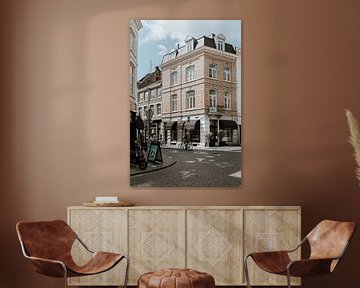Stad Maastricht Wyck in Nederland | Romantische architectuur | Stedenfotografie print van eighty8things