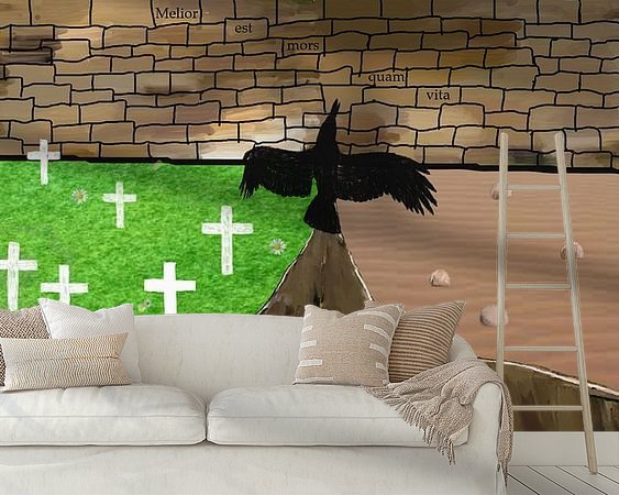 Example of the artwork in a room