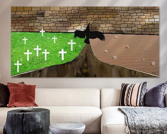 Example of the artwork in a room