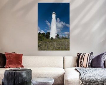 Weißer Leuchtturm (Zuidertoren) auf Schiermonnikoog von Patrick Verhoef