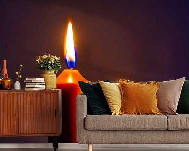 Example of the artwork in a room