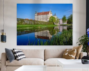 Gezicht op kasteel Güstrow in Mecklenburg-Vorpommern van Animaflora PicsStock