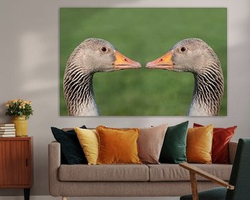 Twin Geese by Ulrike Leone