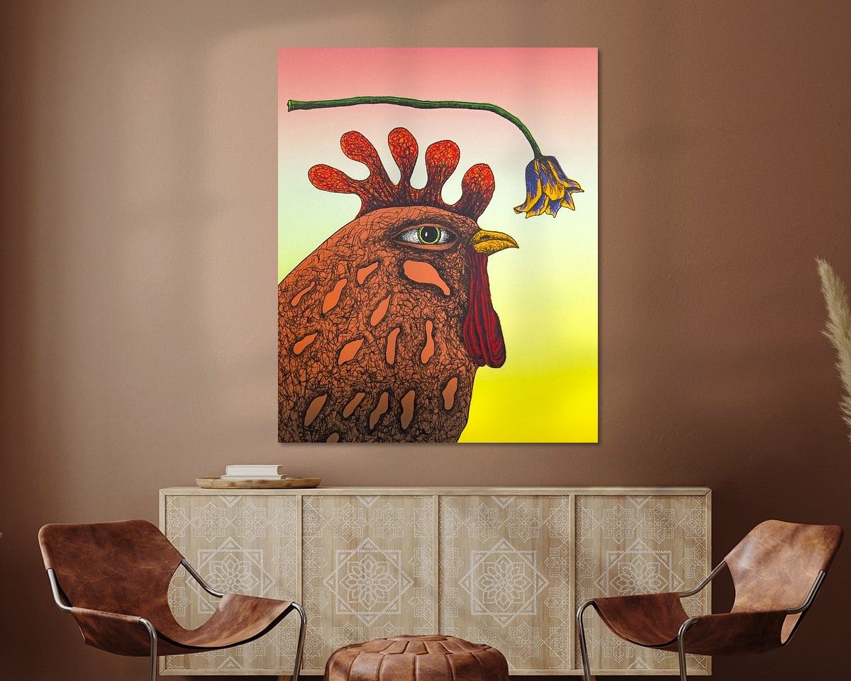 Example of the artwork in a room