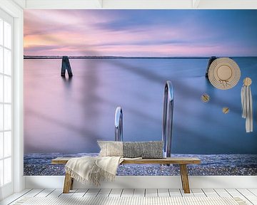 Badesteg am Grevelingenmeer von Jan van der Vlies